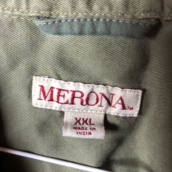 Green Merona Button Down - Picture 2 of 3
